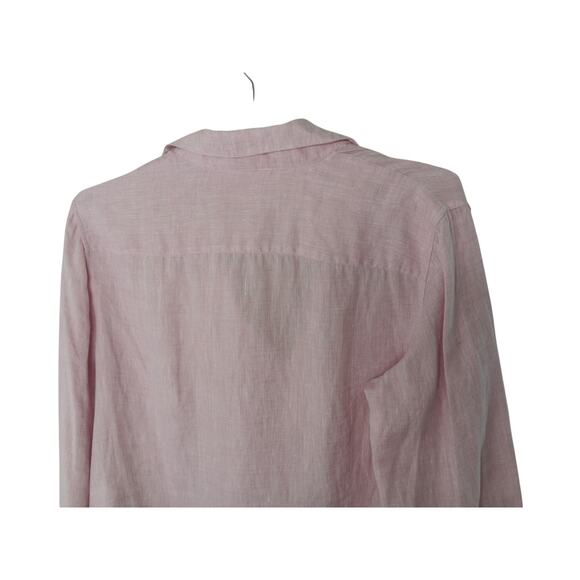 Loro Piana Pink 100% Linen Tunic Top Sz 46 IT (US 10) / Excellent Condition - Picture 11 of 16